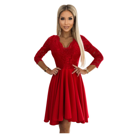 Numoco Dámské společenské šaty Nicolle červená Červená