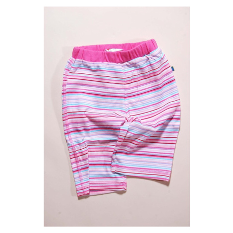 Dívčí růžové kojenecké kalhoty s úpletem Caroline Pidilidi
