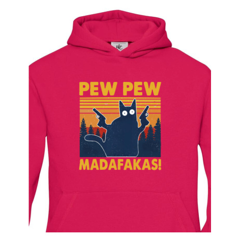 Dětská mikina - Pew Pew madafakas!  - ideální dárek BezvaTriko