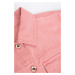 Dětská riflová bunda Coccodrillo růžová barva