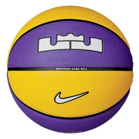 Nike PLAYGROUND 8P 2.0 L JAMES DEFLATED Basketbalový míč, fialová, velikost