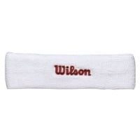 Wilson headband bílá/červená vel. UNI