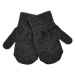 Mikk-Line Mikk - Line dětské vlněné rukavice 3ks 93031 Black-Antrazite-Black