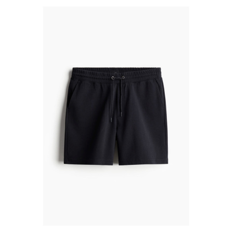 H & M - Žerzejové šortky Loose Fit - černá H&M
