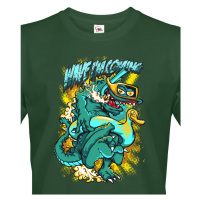 Pánské tričko s úžasným potiskem vtipného krokodýla - skvělý dárek na narozeniny