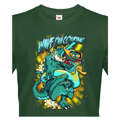 Pánské tričko s úžasným potiskem vtipného krokodýla - skvělý dárek na narozeniny BezvaTriko
