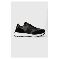 Sneakers boty Calvin Klein LOW TOP LACE UP PET černá barva, HM0HM01346