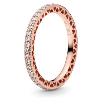 Pandora Luxusní bronzový prsten 180963CZ 56 mm