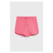Dětské kraťasy Tom Tailor růžová barva, hladké, nastavitelný pas