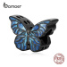 Stříbrný přívěsek černý motýl LOAMOER