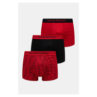 Bavlněné boxerky Emporio Armani Underwear 3-pack červená barva, 111625 4F722