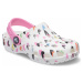 Dětské boty Crocs CLASSIC HEART bílá/růžová