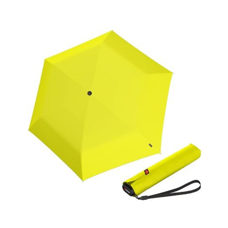 Knirps KNIRPS US.050 YELLOW - lehký dámský skládací plochý deštník