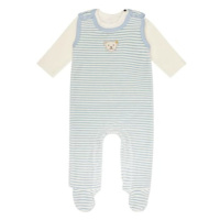 Steiff Romper set stripes celestail blue