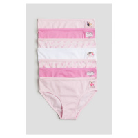 H & M - Bavlněné kalhotky 7 kusů - růžová