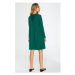 Stylove Dámské mini šaty Flonor S137 tmavě zelená Zelená