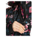 Černá dámská květovaná softshellová bunda Meatfly Zaja