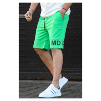 Madmext Men's Green Printed Bermuda Shorts 5493