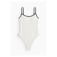 H & M - Vykrojené plavky's vyztuženými košíčky - bílá