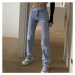 Rovné džíny s originálním zapínáním