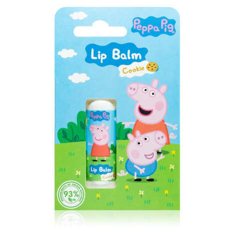 Peppa Pig Lip Balm balzám na rty pro děti Cookie 4,4 g