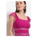Bonprix BODYFLIRT šaty s pajetkami Barva: Růžová, Mezinárodní