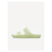 Světle zelené pantofle Crocs Classic