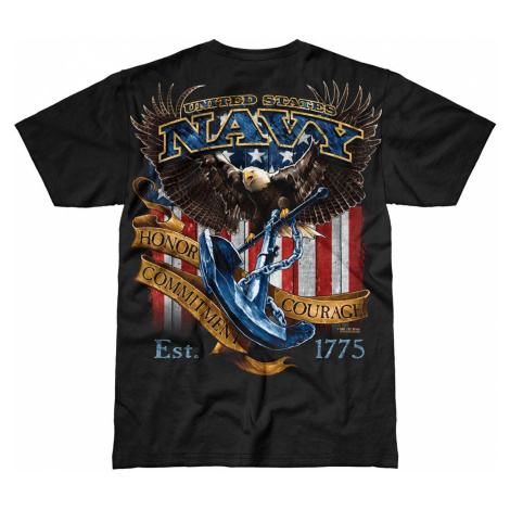 Pánské tričko 7.62 Design® US Navy Fighting Eagle - černé