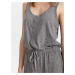 GAP Overal sleeveless henley jumpsuit Šedá