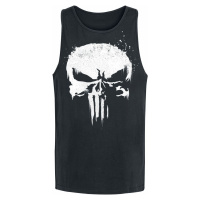 The Punisher Sprayed Skull Logo Tank top černá