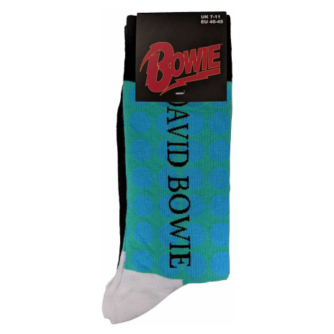 David Bowie ponožky, Circles Pattern Blue, unisex RockOff