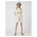 Koton Shorts - Beige - High Waist