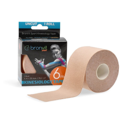 Tejpovací páska BronVit Sport Kinesio Tape classic 5 cm x 6m Barva: béžová