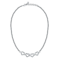 Morellato Půvabný ocelový náhrdelník se srdíčky Bagliori SAVO30