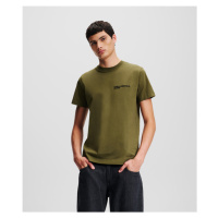 Tričko karl lagerfeld jeans klj slim sslv tee ivy green