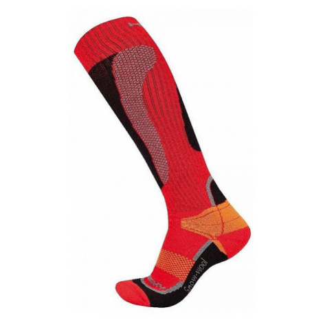 Ponožky HUSKY Snow Wool červená L (41-44 EU)