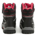 American Club HL-31-21 černo červené dětské zimní boty Černá
