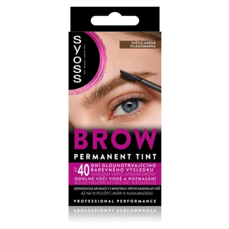 Syoss Brow Tint barva na obočí odstín Světle hnědá 10 ml