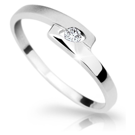 Cutie Diamonds Elegantní prsten z bílého zlata s briliantem DZ6725-1284-00-X-2 Cutie Jewellery