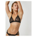 Koton Lace Bra Unpadded Unfilled Metal Accessory Detail.