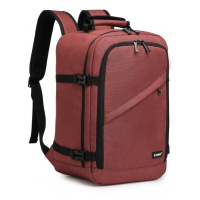 Konofactory Tmavě červený odolný batoh do letadla 