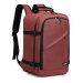 Konofactory Tmavě červený odolný batoh do letadla "Transporter" - M (35l) 20L