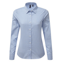 Premier Workwear Dámská košile s dlouhým rukávem PR352 Light Blue -ca. Pantone 7451