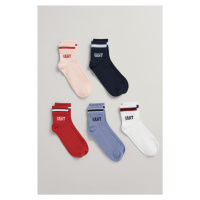 PONOŽKY GANT D1. SOCKS 5-PACK SILVER PEONY