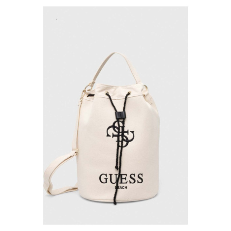 Plážová taška Guess CANVAS béžová barva, E4GZ18 WFCE0