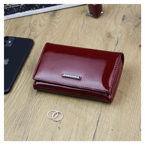 Stylová dámská kožená peněženka Diko, červená GREGORIO