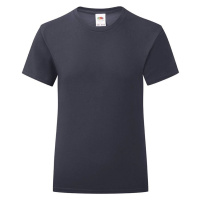 Navy Girls' T-shirt Iconic Fruit of the Loom
