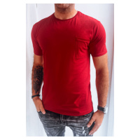 Hladké pánské tričko červené Dstreet RX5285