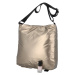 Módní volnočasová dámská taška z výrazného materiálu Gonzalo, zlatá