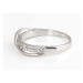 Dámský stříbrný prsten s čirými zikony AGG584